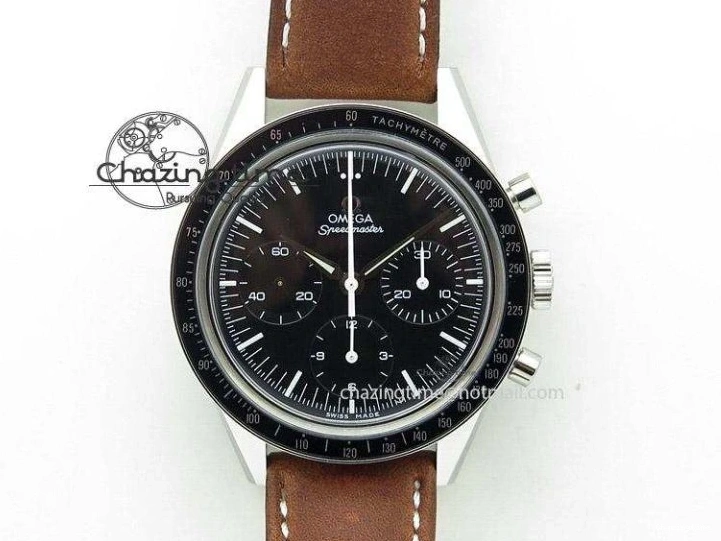 1229 Premium Speedmaster “Dark Side of The Moon” Real Ceramic OMF 1:1 Best Edition on Nylon Strap A 7977